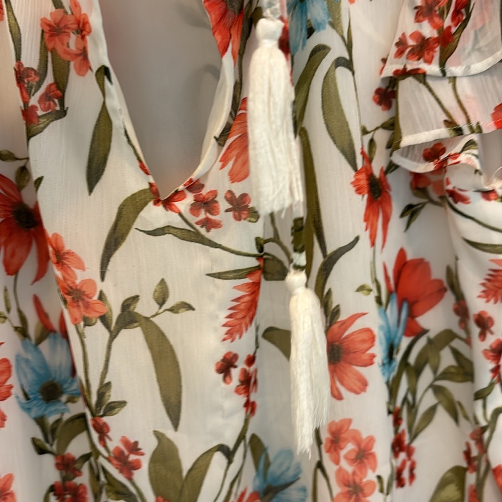 Cece Floral Ruffle Print Blouse - Picture 5 of 6